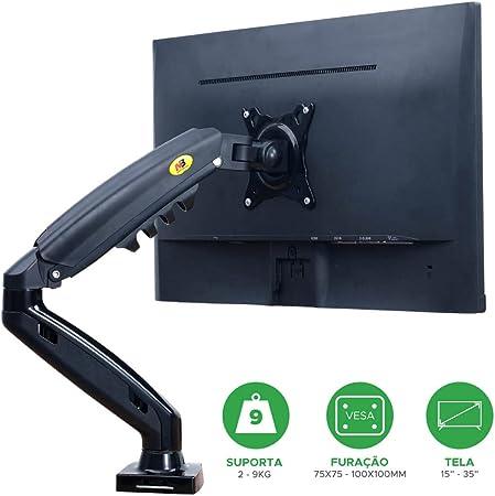 Suporte Para Monitor Articulado Ajuste Altura F80 Nb - docaplay