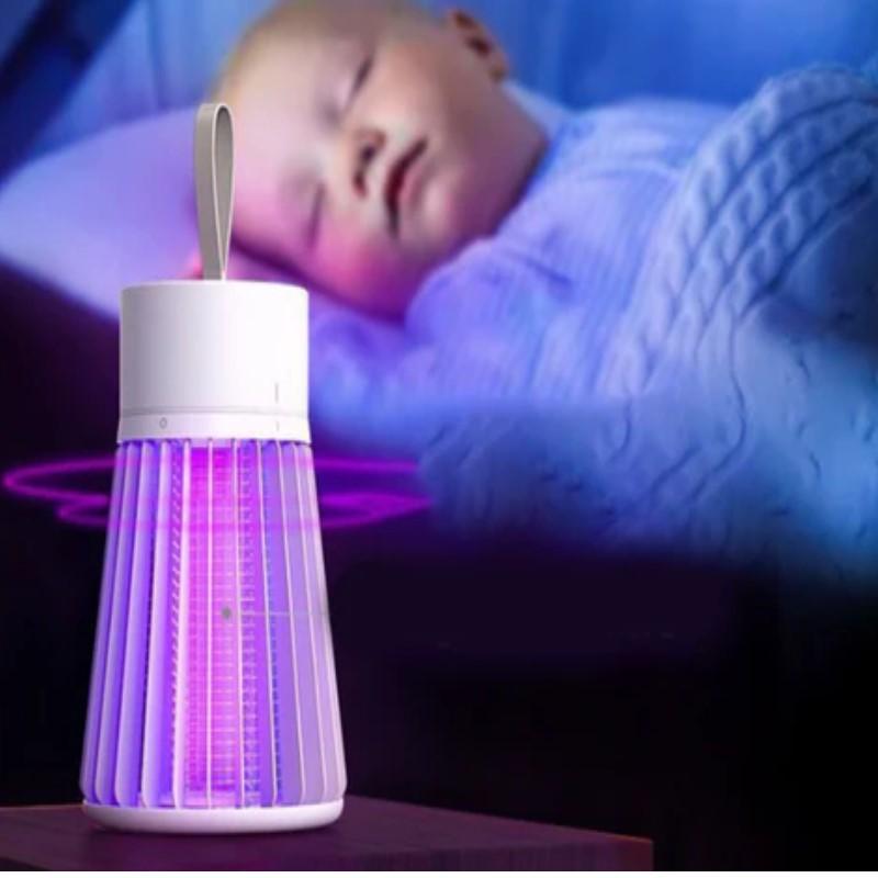 Luminaria Mata Mosquito Eletrico Luz Ultravioleta Armadilha Repelente Inseto Pernilongo Lampada Led Choque Luz Uv Usb - Proteção para família - Doca Play