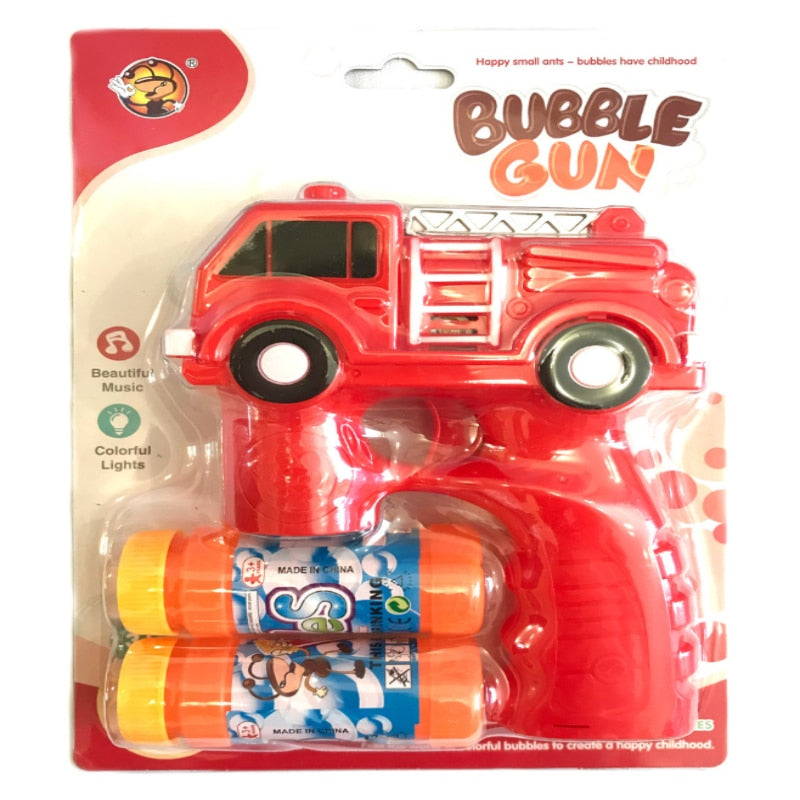 ​Brinquedo Infantil De Bolhas De Sabão Carrinho De Policia E Bombeiro 