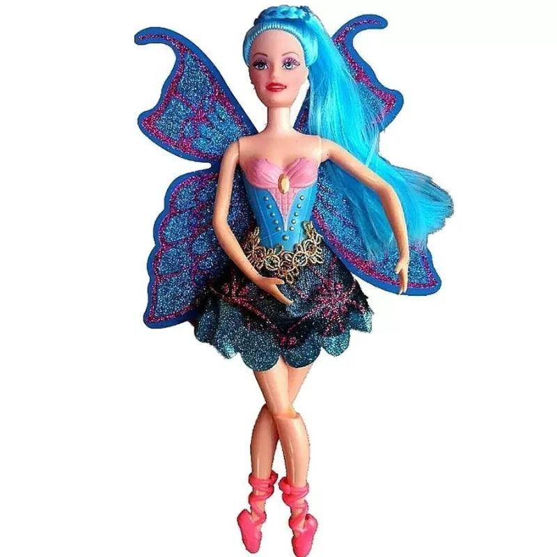 Doll Ballerina with Fairy Wings Children's Toy Princess Fairy Ballerina Fun and Beautiful-IMMEDIATE SHIP TO ALL BRAZIL Doca Play