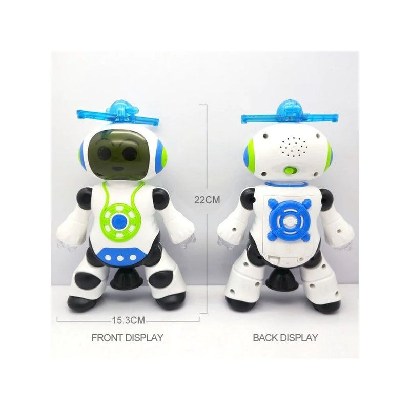 Brinquedo Robô Dança Gira 360 Graus Robot Som & Luz Doca Play