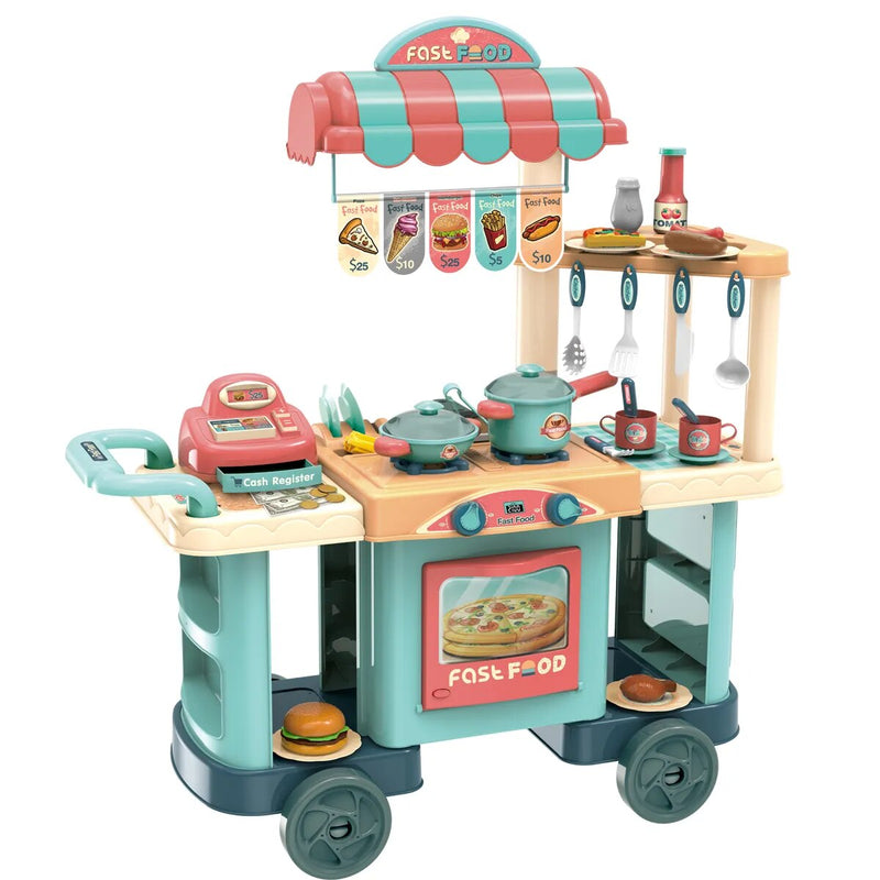 Cozinha Infantil De Brinquedo Bancada Food Truck Replay Kids - Doca Play