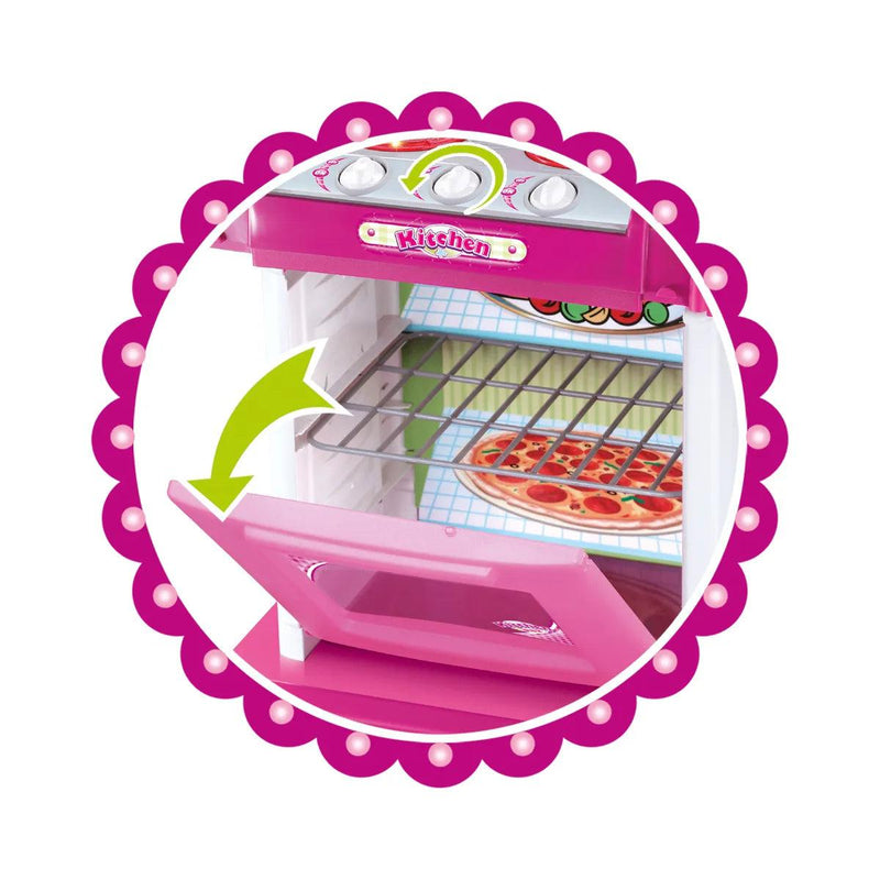 Cozinha Infantil da Princesa Brinquedo C/ Som e Luz Replay Kids - Doca Play