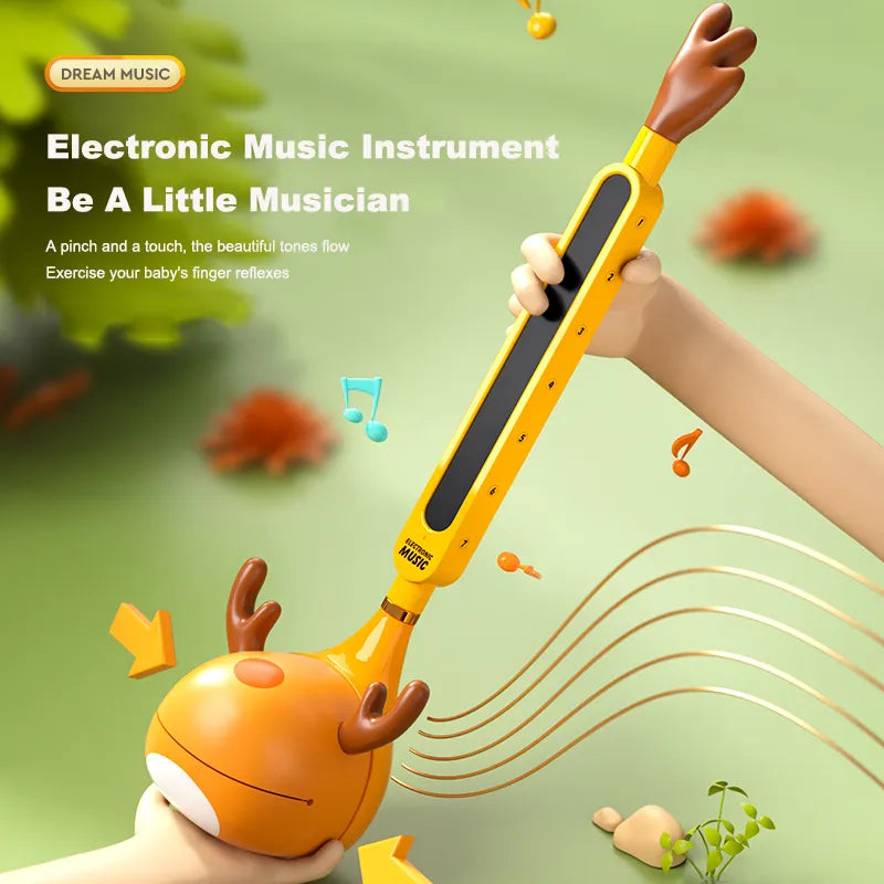 Otamatone Japanese Electronic Musical Instrument For Children Tomatone Synthesizer Electric Tadpole Kawaii Kid Kalimba Piano Toy Doca Play