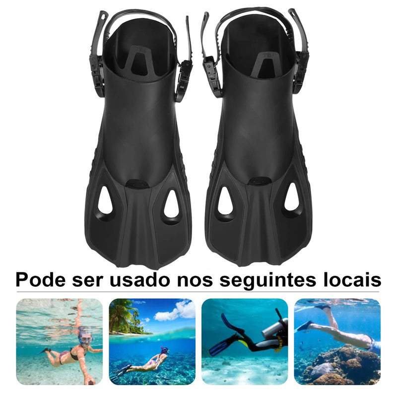 Professional Scuba Diving Fins Adult Kid Adjustable Swimming Shoes Silicone Long Submersible Snorkeling Diving Flippers Doca Play