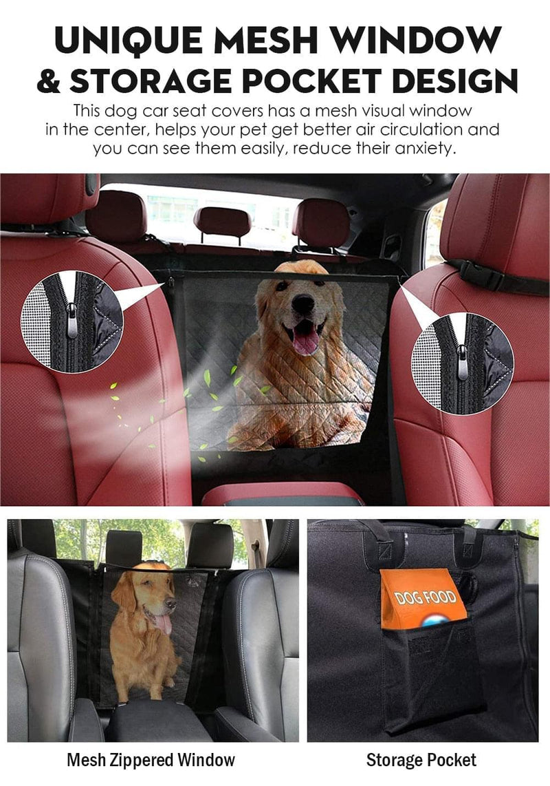 Cão portátil proteção de banco do carro à prova d' água pet transportadora cão de viagem protetor de segurança para cães - docaplay