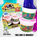 Puxa Slime Em Gel Kit Com 12 Unidades  - Colorido/ Brinquedo para crianças - Doca Play