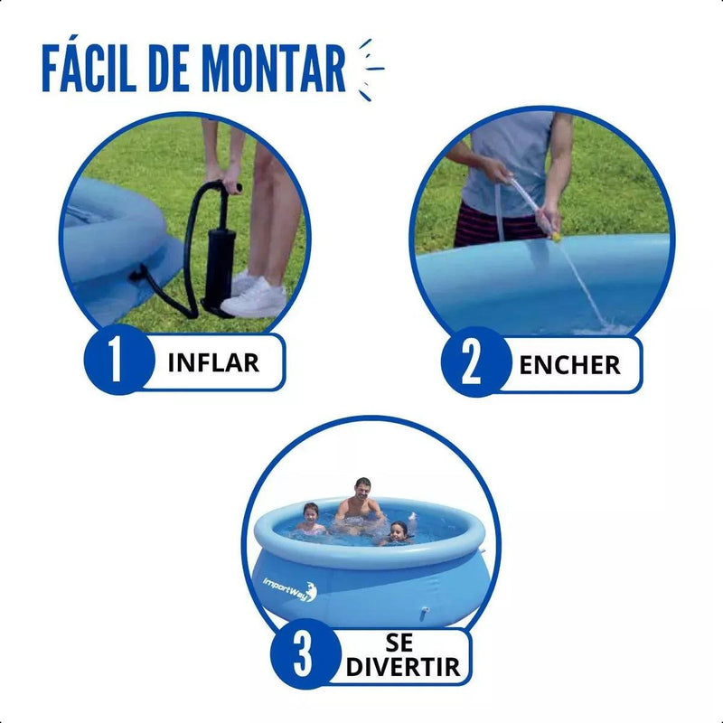 Swimming Pool Inflatable Edge Capacity 1000L Importway Doca Play