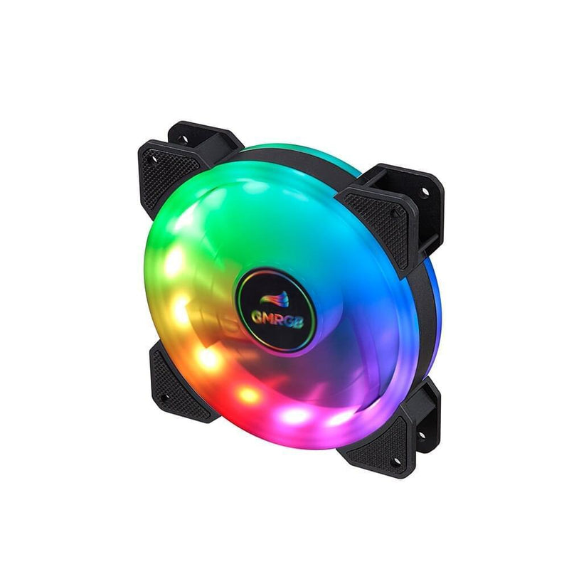 GMRGB Kit6 120mm PC Case Computador Fan Cooler Cooler 6PIN RGB ajustável Led 12cm Mute Ventilador 5V DC ARGB Ventiladores Aura Sync Duplo Halo PC Computador Cooling Case Radiador GF-6 - docaplay