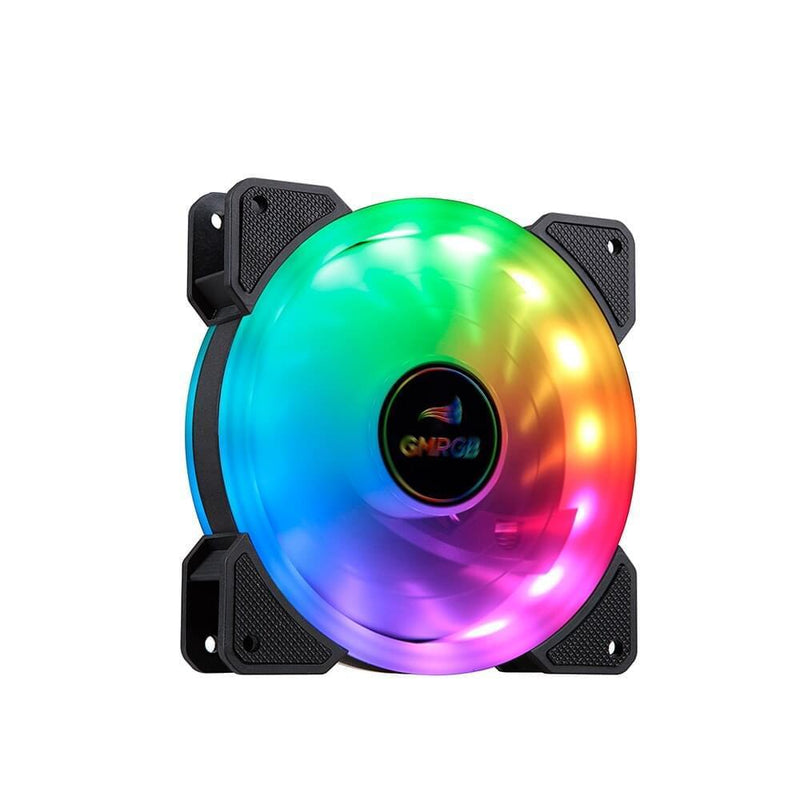 GMRGB Kit6 120mm PC Case Computador Fan Cooler Cooler 6PIN RGB ajustável Led 12cm Mute Ventilador 5V DC ARGB Ventiladores Aura Sync Duplo Halo PC Computador Cooling Case Radiador GF-6 - docaplay