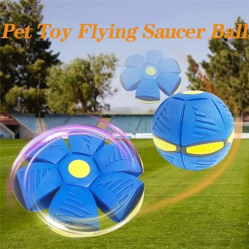 Dog Toys Flying Saucer Ball Pet Deformation UFO Toy Outdoor Sports Dog Training Equipment Dog's Play Flying DISC Doca Play