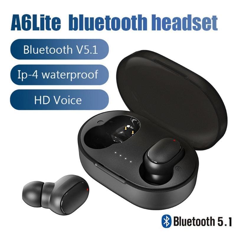 fone de ouvido sem fio hifi 5.1 bluetooth ipx4 verdadeiro esporte sem fio fone de ouvido com cabine de carregamento portátil - docaplay