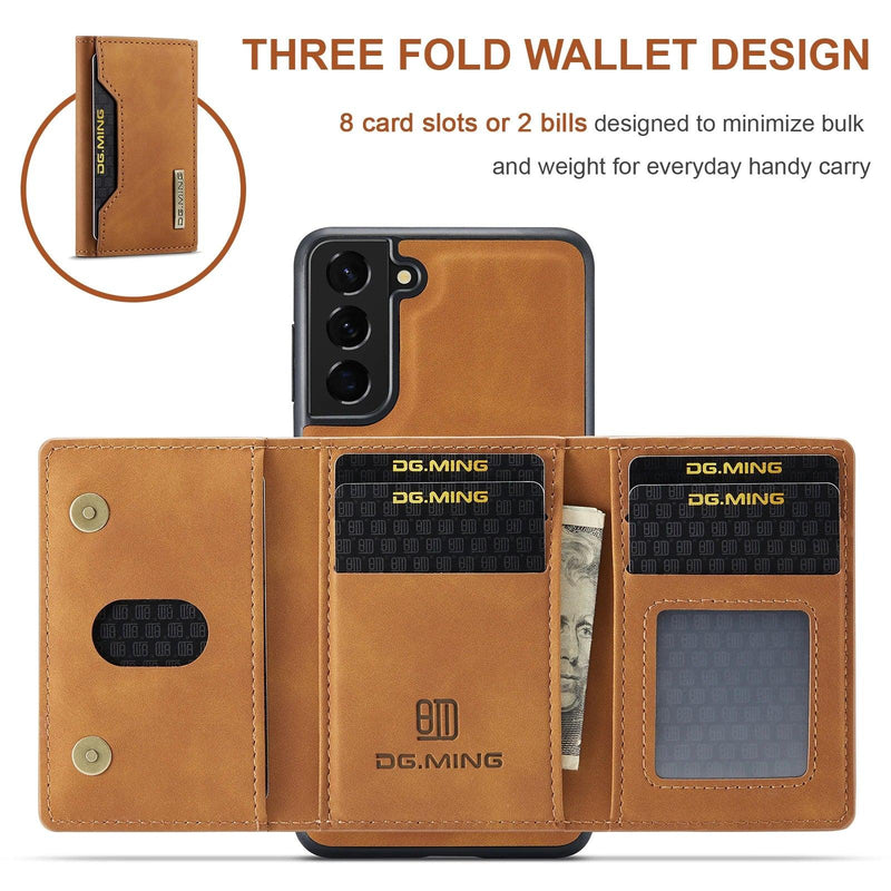 Magnetic Detachable Leather Wallet Case for Samsung Galaxy S23 Ultra S22 S21 Plus S20 FE Note20 A52 A52S A12 A54 A14 Card Holder Doca Play