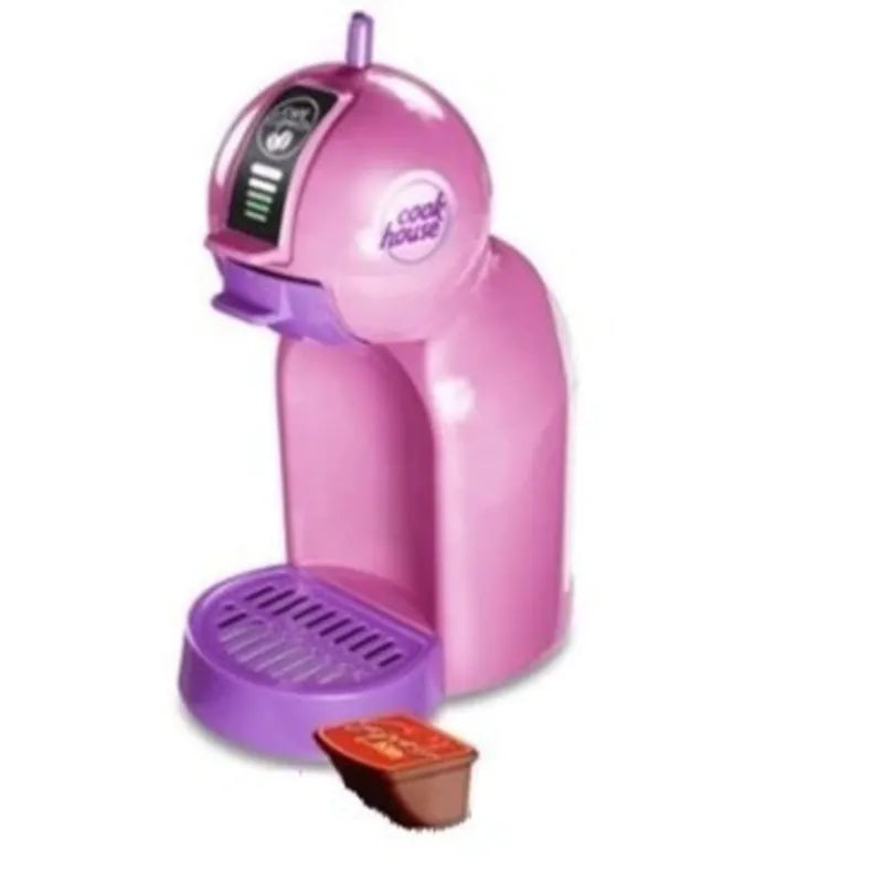 Kit Cozinha Infantil com 4 Brinquedos Eletrodomésticos Airfryer, Batedeira, Cafeteira Capsula e Liquidificador Educativo Meninas - Doca Play