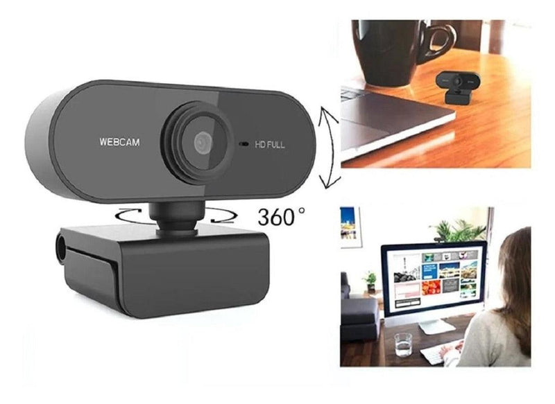 Webcam 1080p Full Hd Câmera Computador Microfone W18 Video Chamada Reunião Home Office Streamer Youtuber - Doca Play